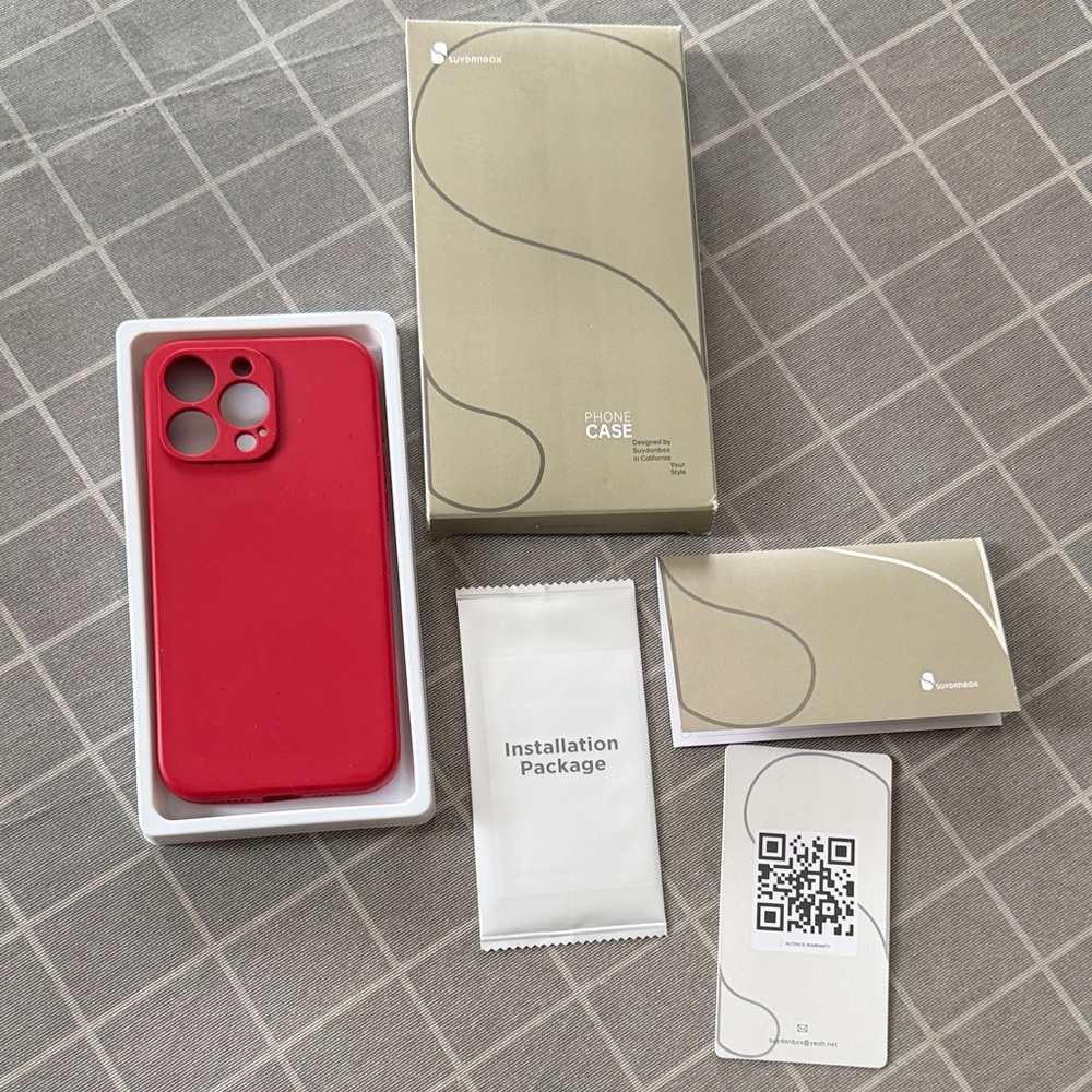 Red Phone Case by Suydonbox Amazon Hardly used IPhone pro max silicone